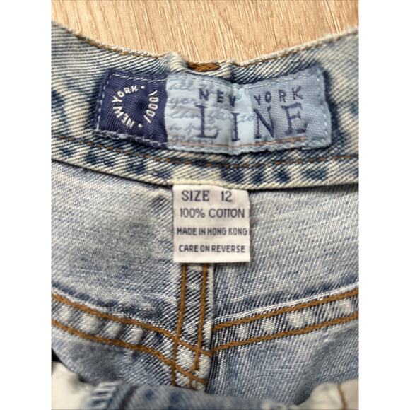 New York Line Vintage High Rise Jeans Women’s Size 12 100% Cotton USA - Picture 5 of 7